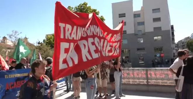 Masiva manifestación en Granada contra la Cumbre Europea de la semana que viene