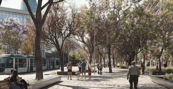 La primera fase del passeig a la Gran Via que connectarà amb les Glòries costarà 11,41 milions