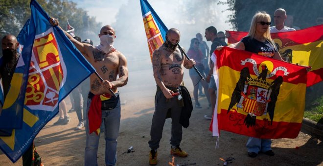 Democracia Nacional reta la Ley de Memoria con un aquelarre fascista por el 12 de octubre en Montjuïc