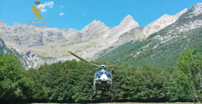 Rescatado en el Pirineo un senderista vecino de Cantabria