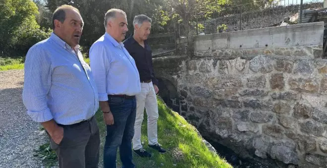 Finalizan las obras de restauración del talud del río Besaya en Cañeda