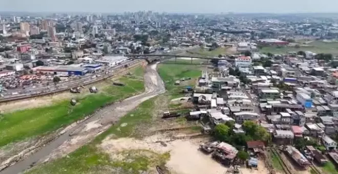 Los afluentes del Amazonas viven su nivel más bajo por la sequía