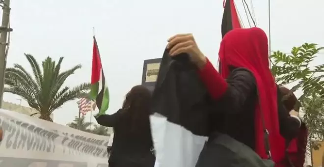 Concentraciones contra Israel y en apoyo al pueblo palestino en Perú y México