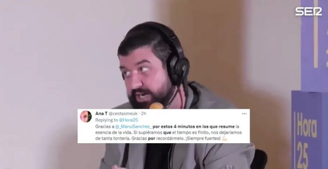 El emotivo discurso del humorista Manu Sánchez sobre su cáncer: "Asumir mi propia muerte me ha hecho más fuerte"