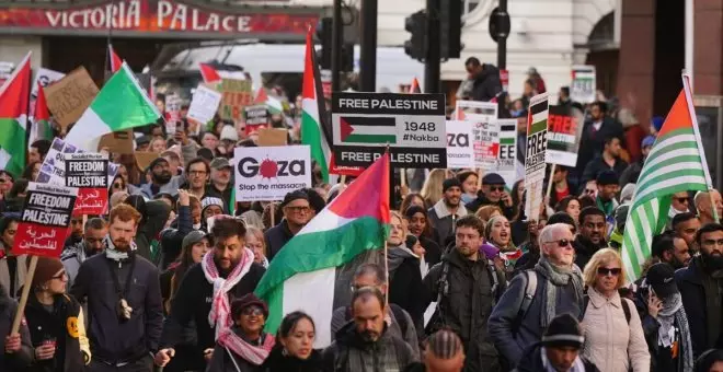 Detienen a 82 ultras por intentar reventar la mayor manifestación propalestina de Londres