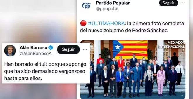 La foto que el PP ha tenido que borrar ante el choteo generalizado: "A esto se dedica el principal partido de la oposición"