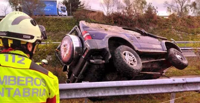 Dos heridos leves en sendas salidas de la carretera en San Vicente de la Barquera y Val de San Vicente