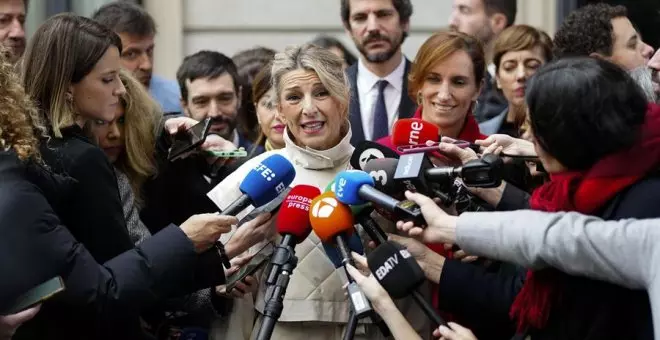 Yolanda Díaz rechaza el recorte del subsidio por desempleo propuesto por Calviño: "Lo vamos a ampliar"