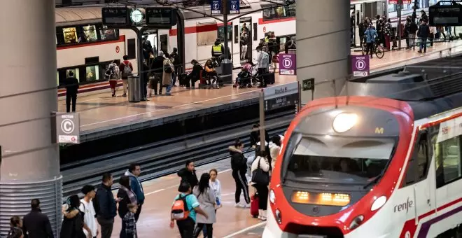 Descarrila un tren de Cercanías en la estación de Atocha