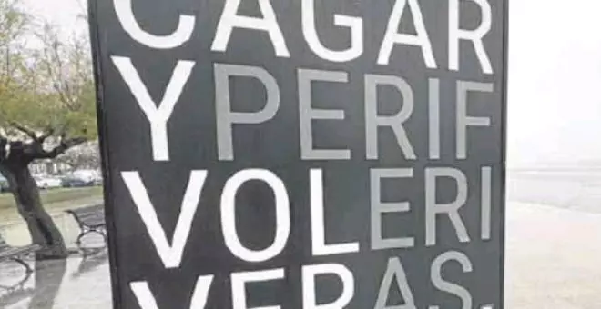 A pesar del "descontento" ciudadano, Igual respeta el cartel 'Santander, cagar y volver'