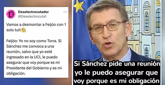 Desmontando a Feijóo en un tuit: lo que decía en 2020 sobre su "obligación" de reunirse con el presidente