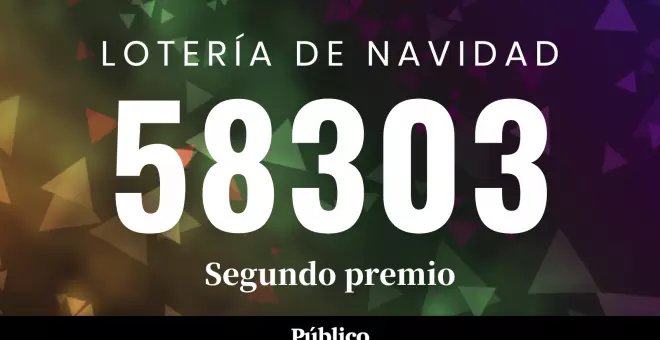 58303, segundo premio de la Lotería de Navidad 2023