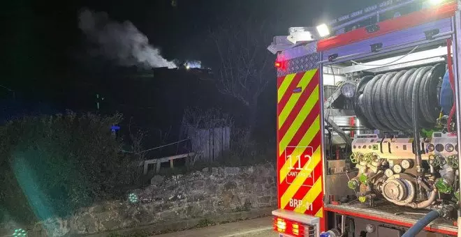 Extinguido un incendio en un pajar en Cabezón de Liébana