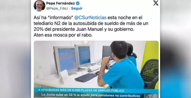 Así camufló Canal Sur la subida de sueldo de Moreno Bonilla