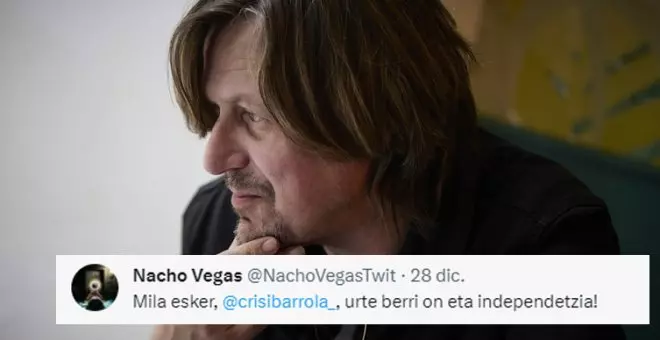 El troleo de Nacho Vegas a la excaldesa de Pamplona tras citar una de sus canciones: "Feliz año e independencia"