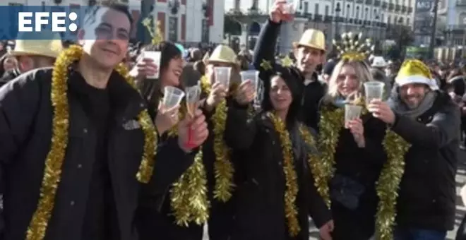 Preúvas, también con gominolas y aceitunas en la Puerta del Sol