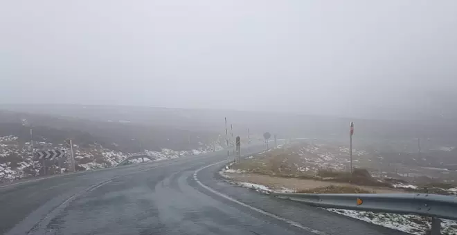 Obligatorias las cadenas en los puertos de Lunada y Alto Campoo por la nieve