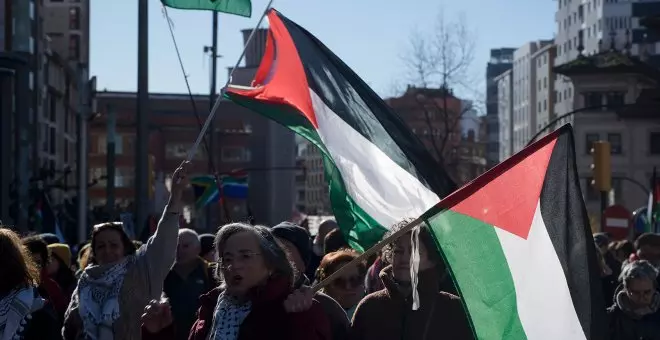 Asturies sale a la calle contra el genocidio en Gaza.