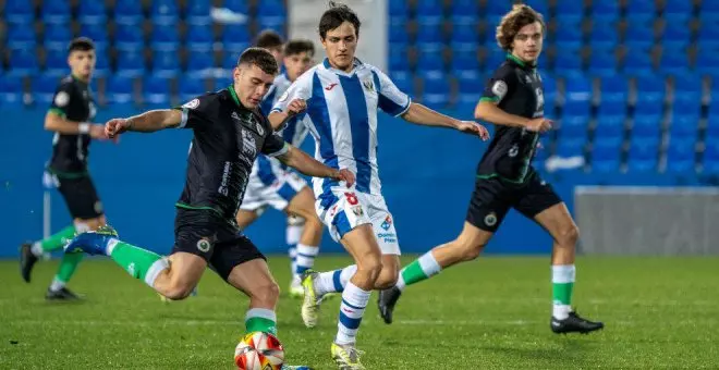 El Racing se despide de la Copa del Rey juvenil ante el CD Leganés