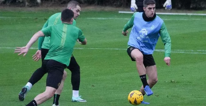 Segundo entrenamiento en Los Campos de Sport con la vista puesta en la Sociedad Deportiva Amorebieta