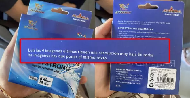 "Luis, acabo de ver esto en un bazar": risas con el mensaje que se ha colado en un embalaje