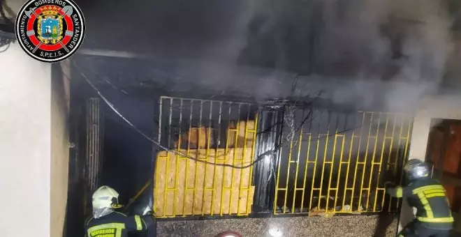 Se incendia una vivienda de la calle Madre Soledad de Santander