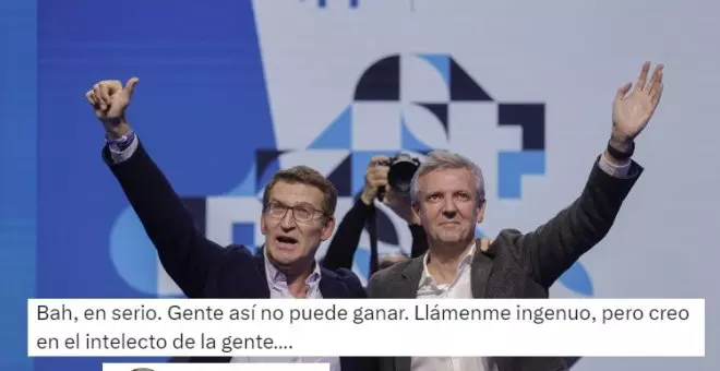 "Bah, en serio. Gente así no puede ganar": Oskar Matute no da crédito a estas palabras de Feijóo en el cierre de campaña en Galicia