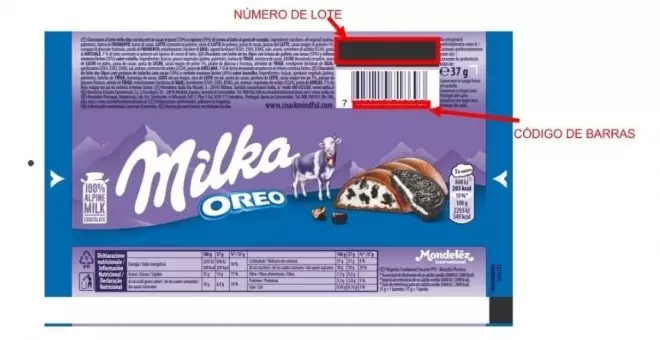 Consumo advierte de la presencia de trozos de plástico en varias chocolatinas de la marca Milka