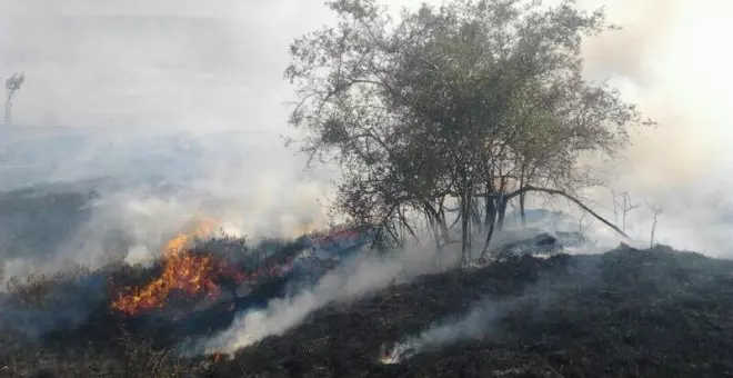 Cantabria registra tres incendios forestales en Lunada, Rionansa y Soba