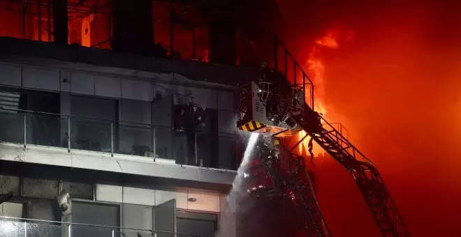 Así se propagó el incendio de València en menos de una hora