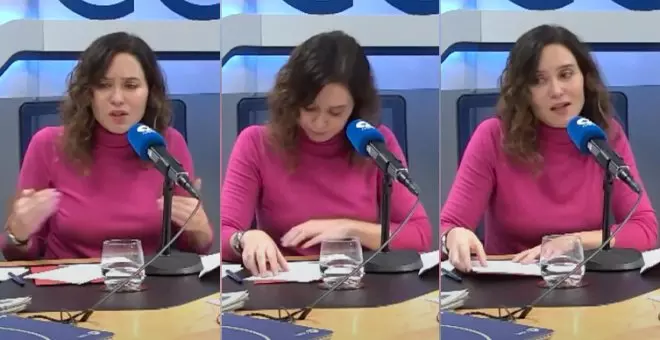 Así se enfada Isabel Díaz Ayuso cuando le hacen una pregunta de verdad en la COPE