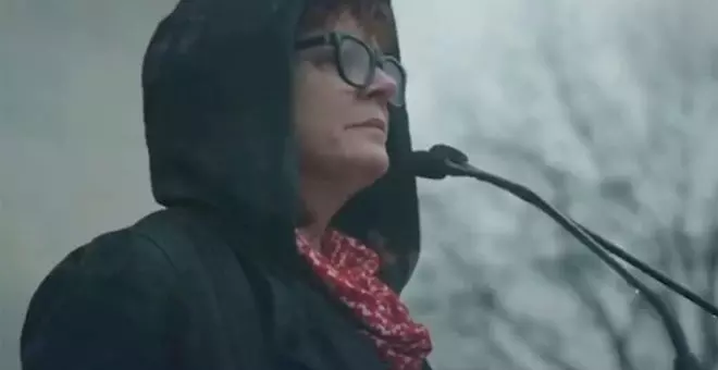 Susan Sarandon y su épico discurso bajo la lluvia en defensa del pueblo palestino