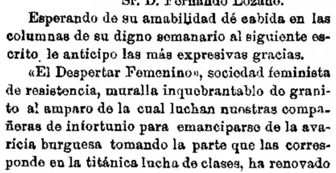 Exhortando a las trabajadoras en 1904