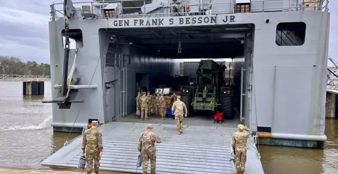 EEUU envía un barco a Gaza para construir un puerto de descarga de ayuda humanitaria