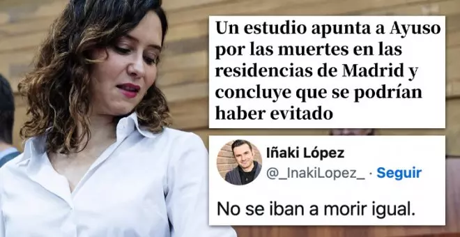 "No se iban a morir igual": indignación tras el informe sobre las muertes en las residencias del Madrid de Ayuso