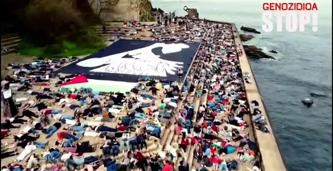 Así ha sido la multitudinaria manifestación en Donostia contra el genocidio de Israel contra Palestina