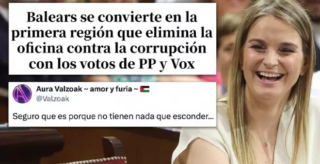 "¿Lo pillas o te hacen falta dibujitos?": PP y Vox se cargan la oficina contra la corrupción de Balears