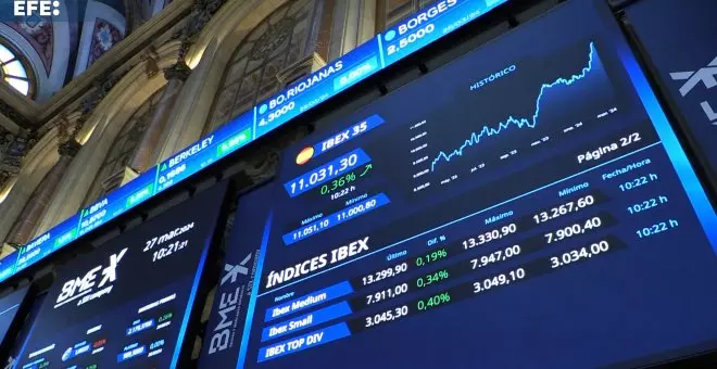 El IBEX 35 abre con un alza del 0,25 %, por encima de los 11.000 puntos, pendiente del IPC