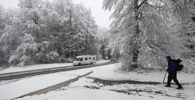 Mucha precaución al volante esta Semana Santa: la borrasca Nelson está dejando mucha lluvia, nieve y viento