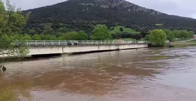 El río Guadiana alcanza los 441 metros cúbicos por segundo en su mayor crecida a su paso por Puebla de Don Rodrigo