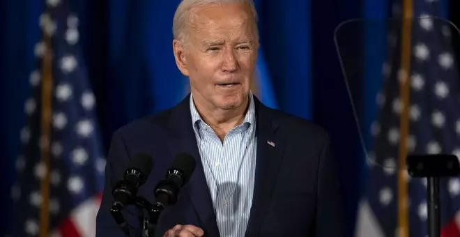 La campaña de Biden critica el vídeo de Trump donde el presidente aparece maniatado y amordazado