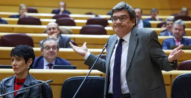 Escrivá abandona el Senado tras ser interrumpido por un representante del PP que hablaba por teléfono