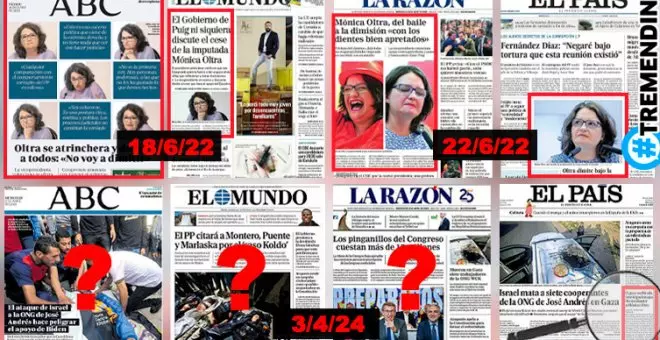 El truco de las portadas con el archivo de la causa contra Mónica Oltra: nada por aquí, nada por allá