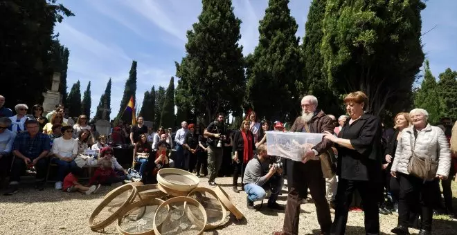 El homenaje a 199 victimas del franquismo en Valladolid rechaza las leyes de "discordia" y "olvido" de PP y Vox