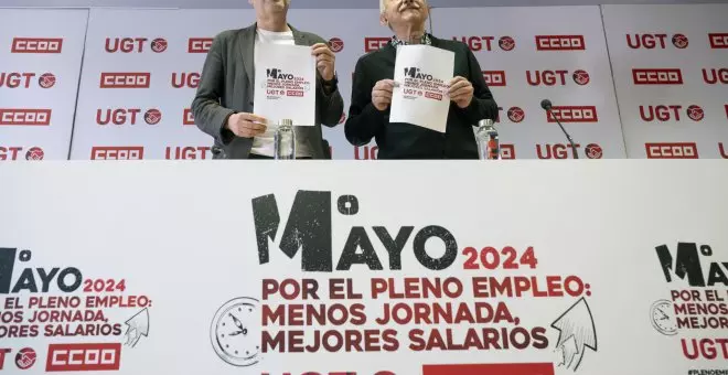 CCOO y UGT llaman al 1 de mayo para exigir también la paz en Oriente Medio y el reconocimiento de Palestina