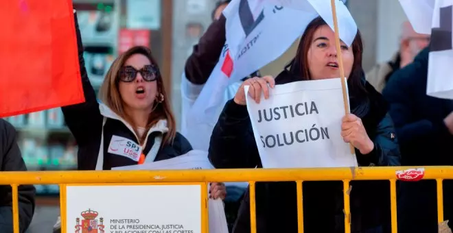 Vuelven las movilizaciones tras la negativa del Ministerio de Justicia de atender las reivindicaciones de sindicatos