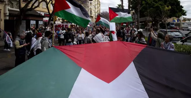 Las imágenes de las manifestaciones en las ciudades españolas para pedir un alto el fuego en Gaza