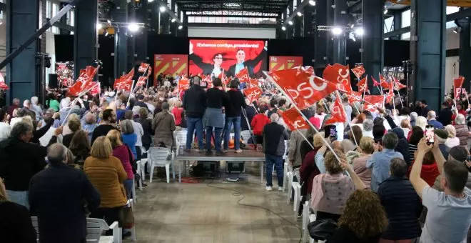 El PSC inicia la campanya amb una crida a una resistència col·lectiva en defensa de Sánchez