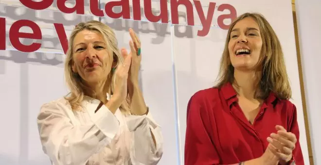 Yolanda Díaz demana un "tsunami democràtic" per fer front a la dreta i el feixisme a Catalunya amb el vot a Albiach