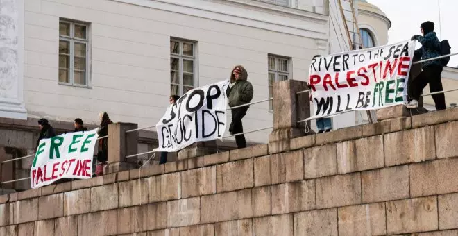 Berlín desaloja el campamento pro-Palestina que se había instalado frente al Reichstag